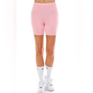 NWT WAYF 98 Pink Knit Shorts | Ribbed Lounge Bike Shorts Size 2X